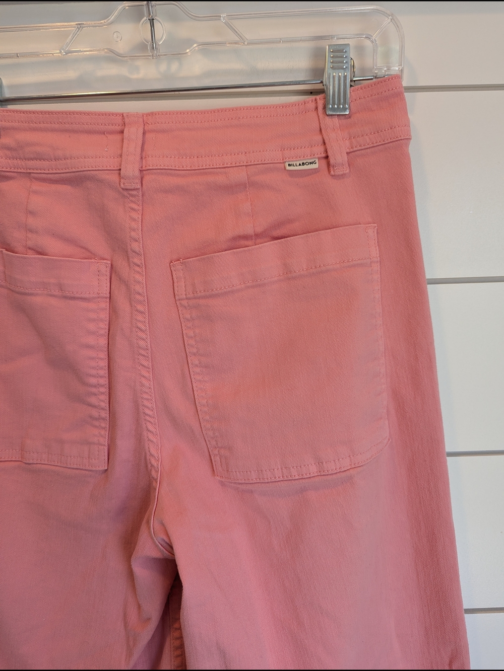 Billabong Coral Pink Wide-Leg High-Rise Jeans Size 28 - Picture 7 of 15